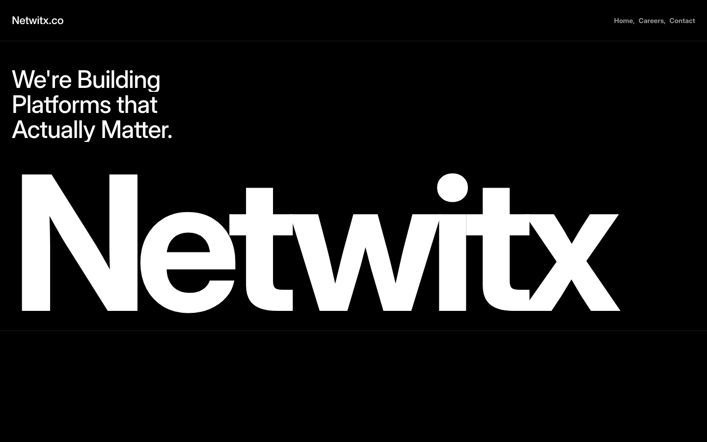 Current Netwitx landing page
