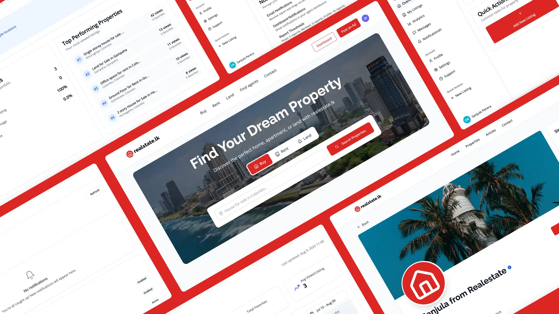 Realestate.lk Design grid